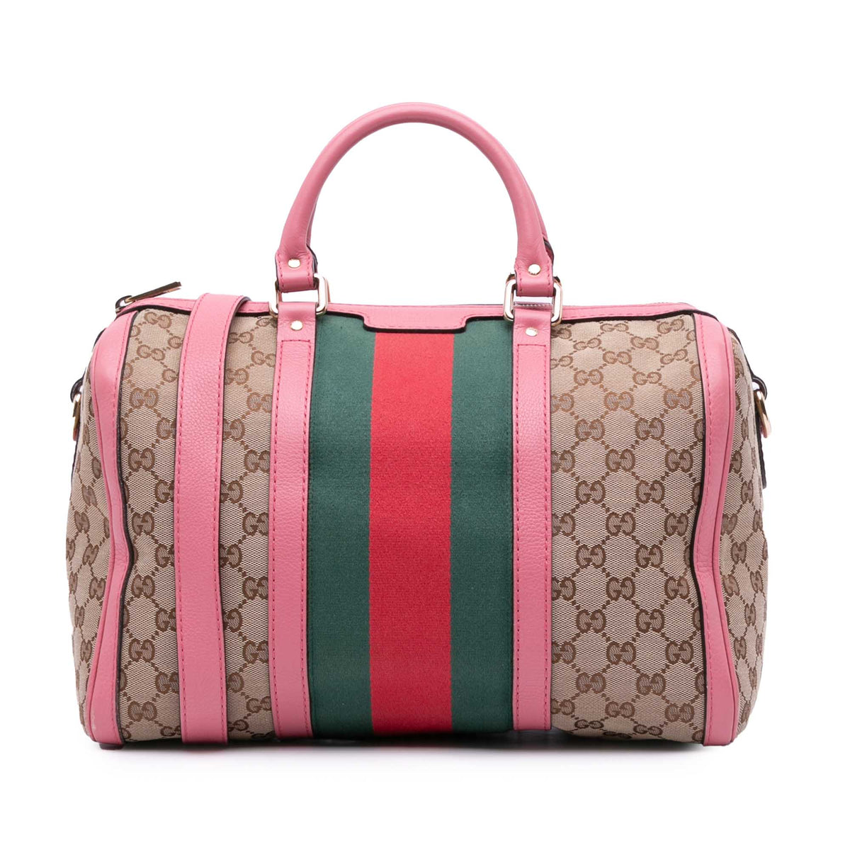 GG Canvas Web Joy Boston Bag