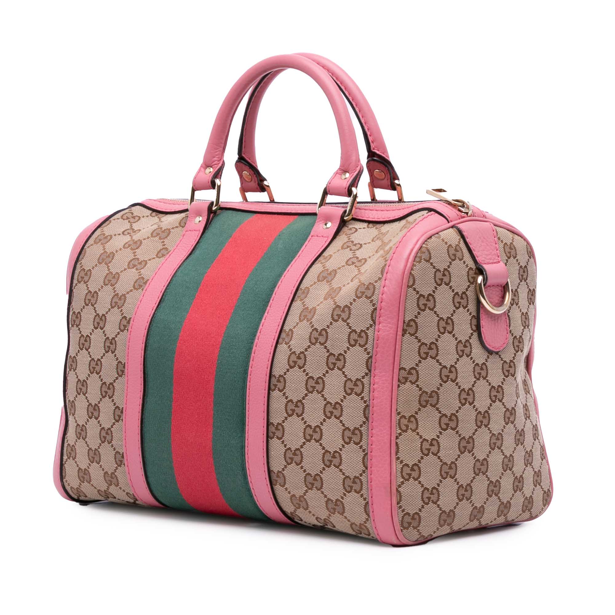 GG Canvas Web Joy Boston Bag