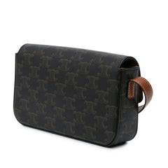Triomphe Coated Canvas Claude Shoulder Bag