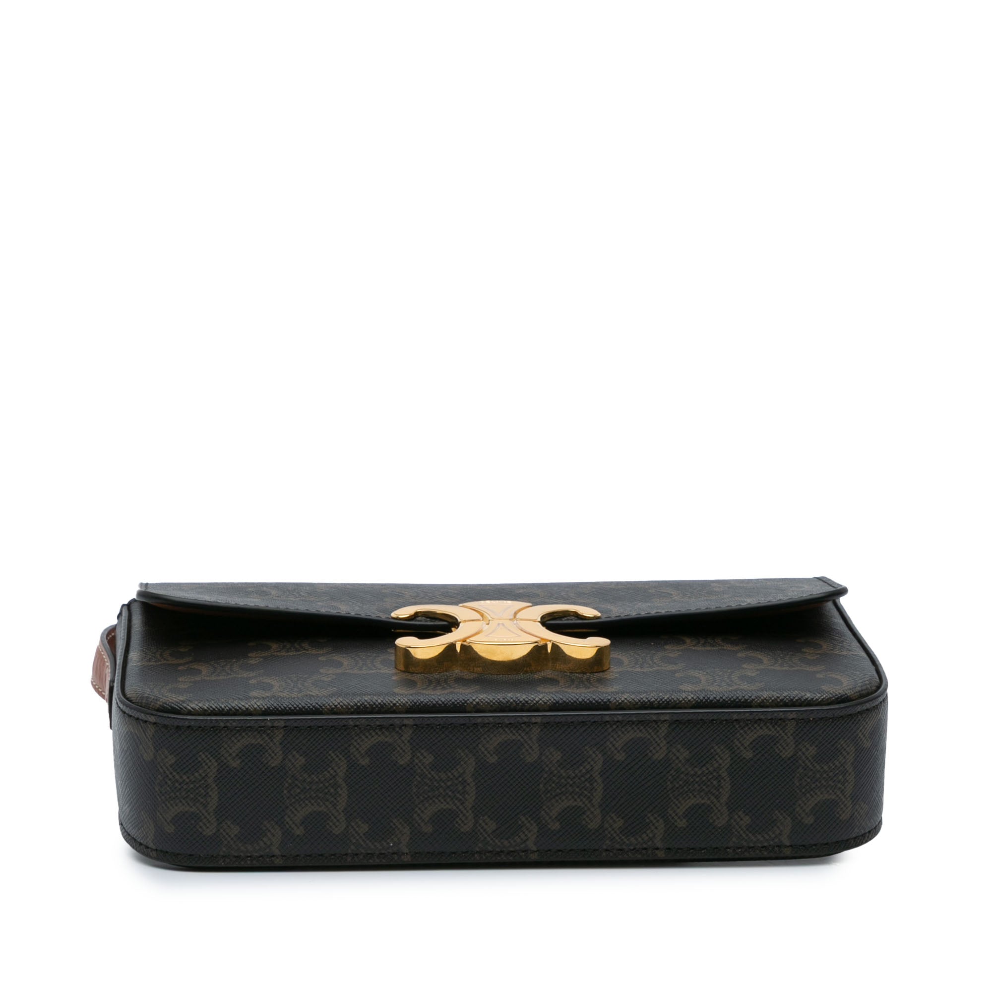 Triomphe Coated Canvas Claude Shoulder Bag