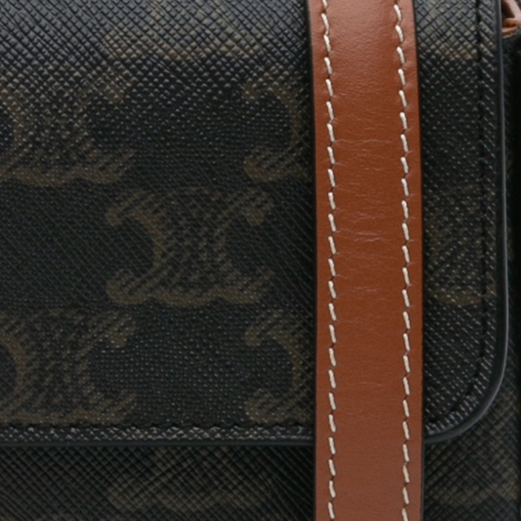 Triomphe Coated Canvas Claude Shoulder Bag