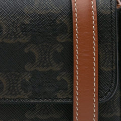 Triomphe Coated Canvas Claude Shoulder Bag