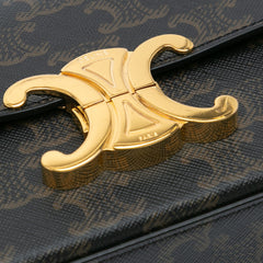 Triomphe Coated Canvas Claude Shoulder Bag