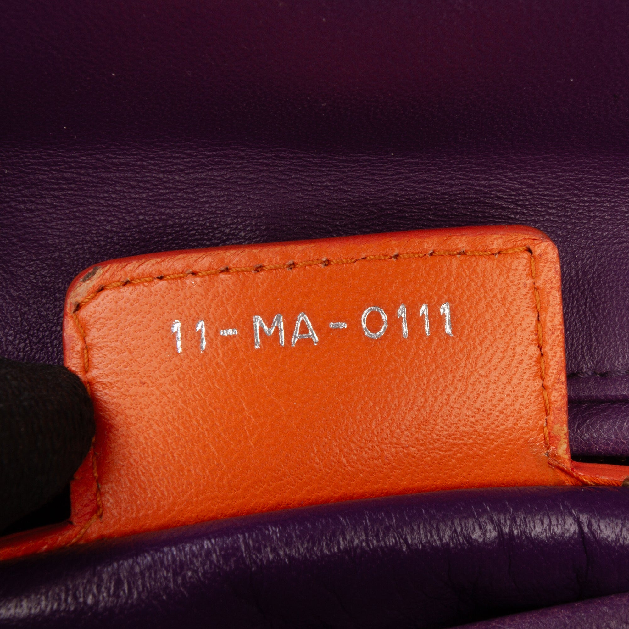 Medium Tricolor Lambskin Cannage Lady Dior