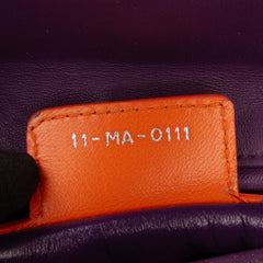 Medium Tricolor Lambskin Cannage Lady Dior