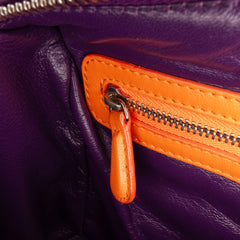Medium Tricolor Lambskin Cannage Lady Dior