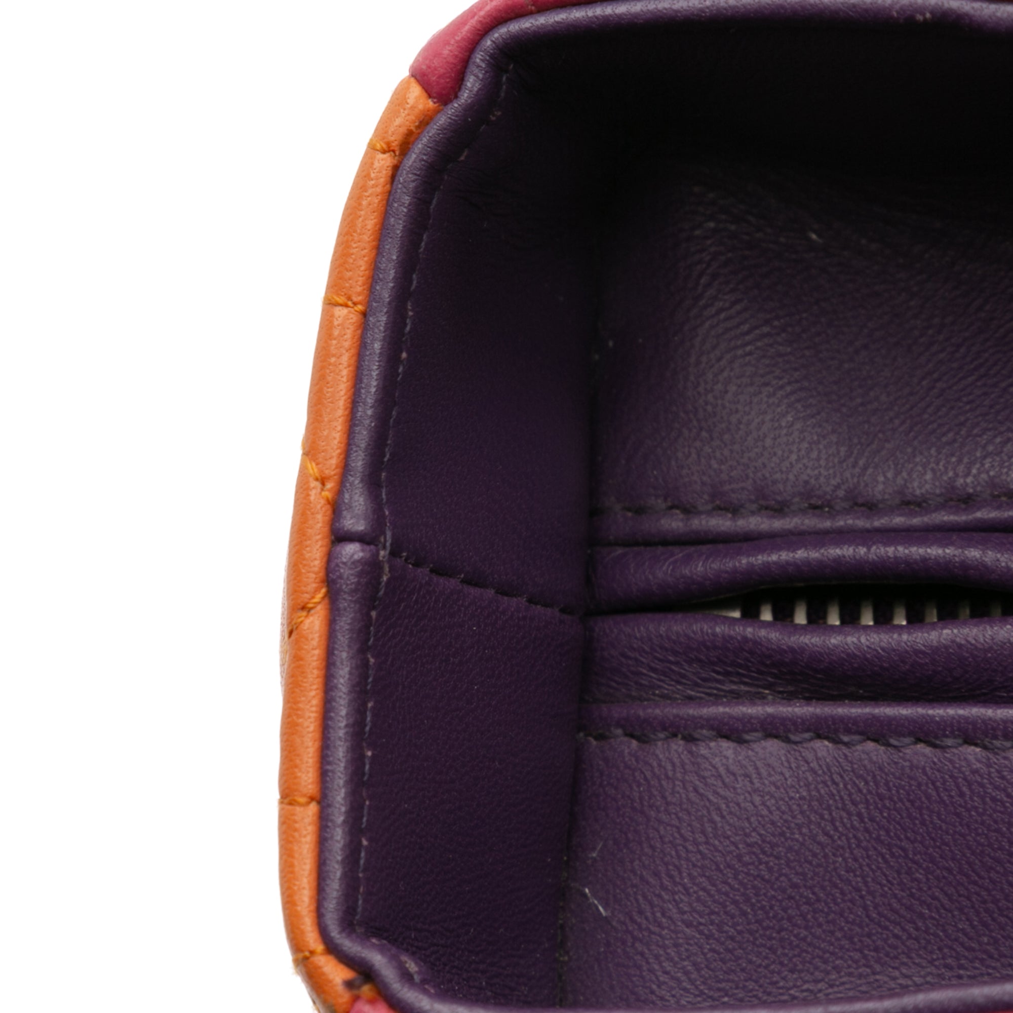 Medium Tricolor Lambskin Cannage Lady Dior