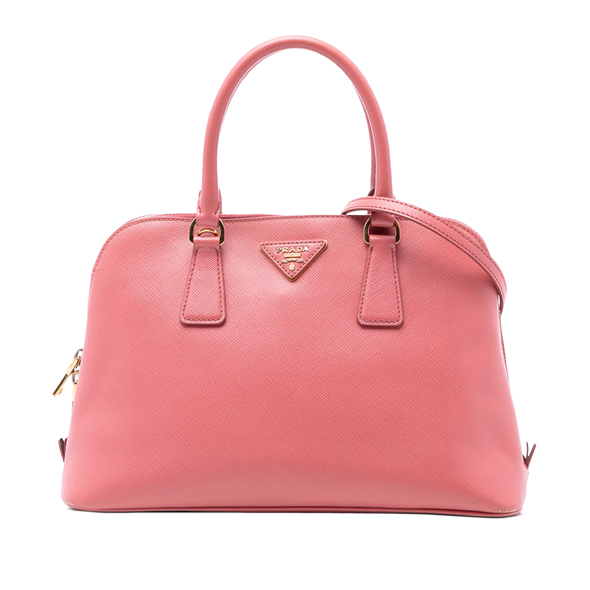 Medium Saffiano Lux Promenade Satchel