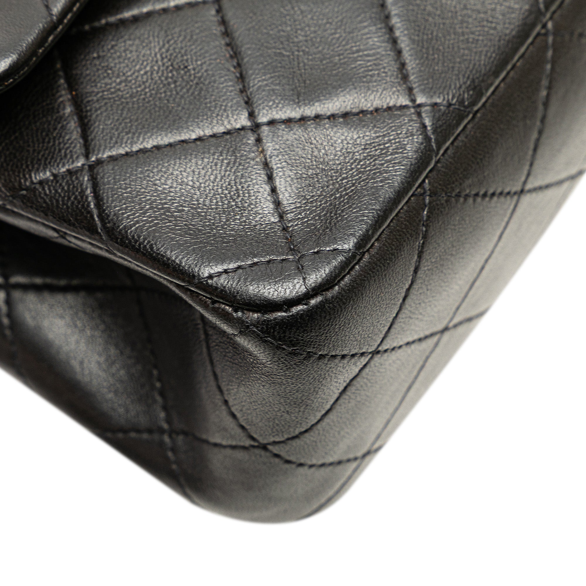 Medium Classic Lambskin Double Flap