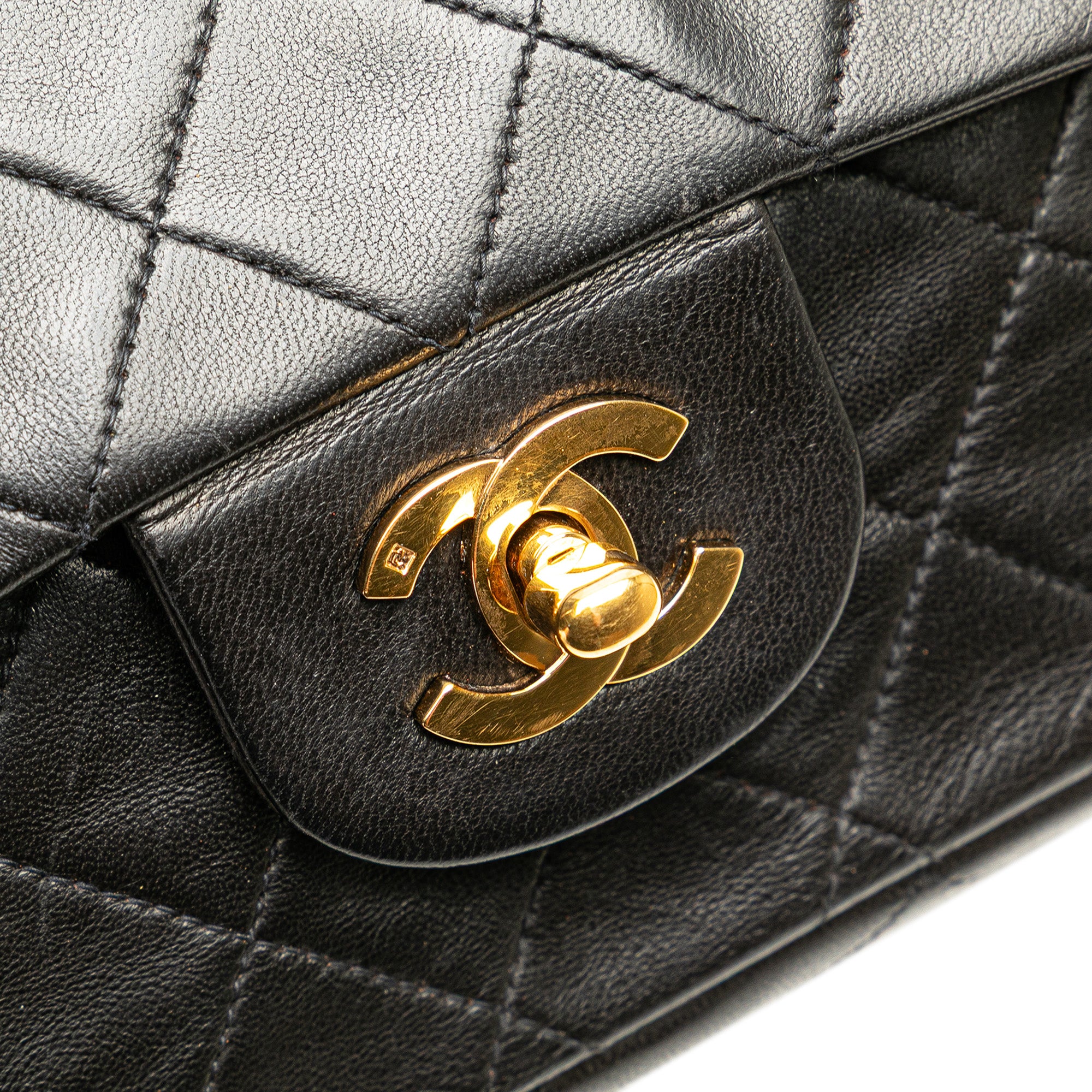 Medium Classic Lambskin Double Flap