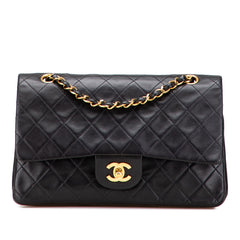 Medium Classic Lambskin Double Flap