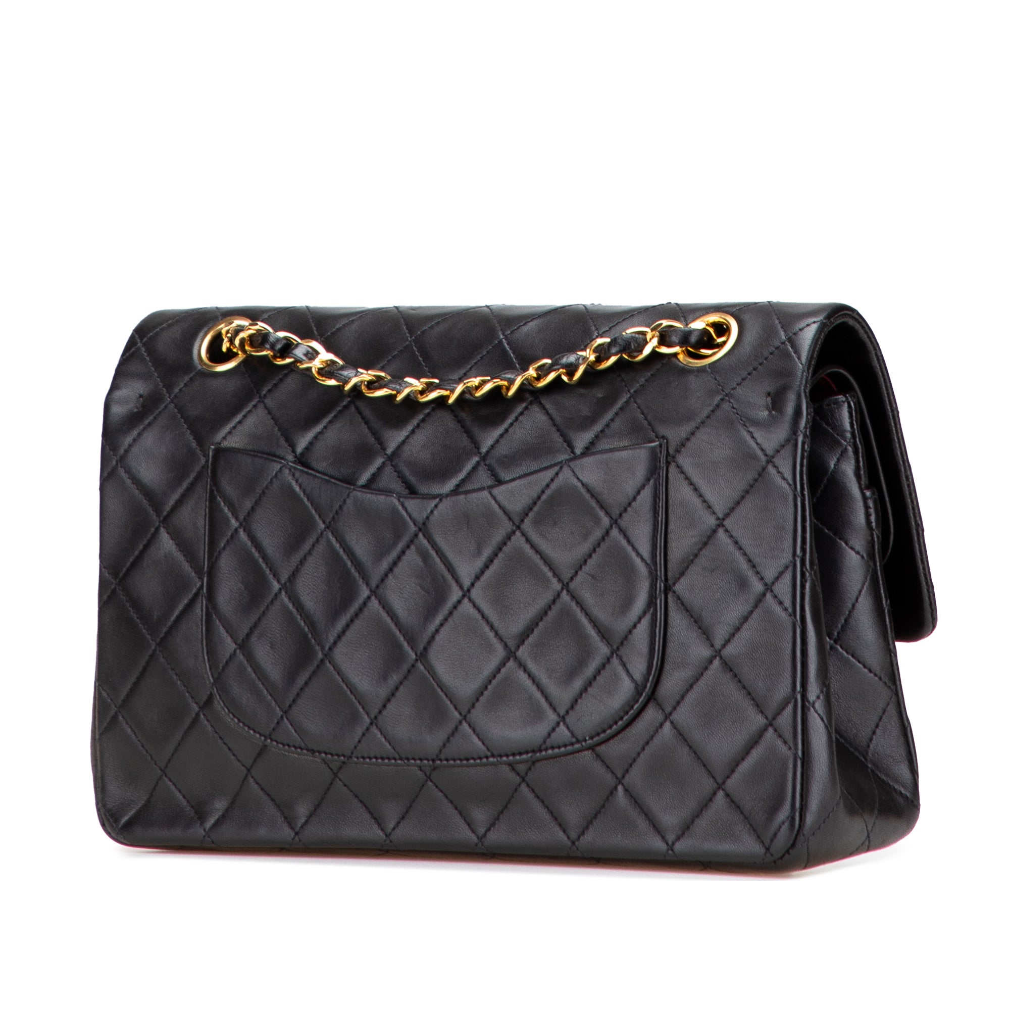 Medium Classic Lambskin Double Flap