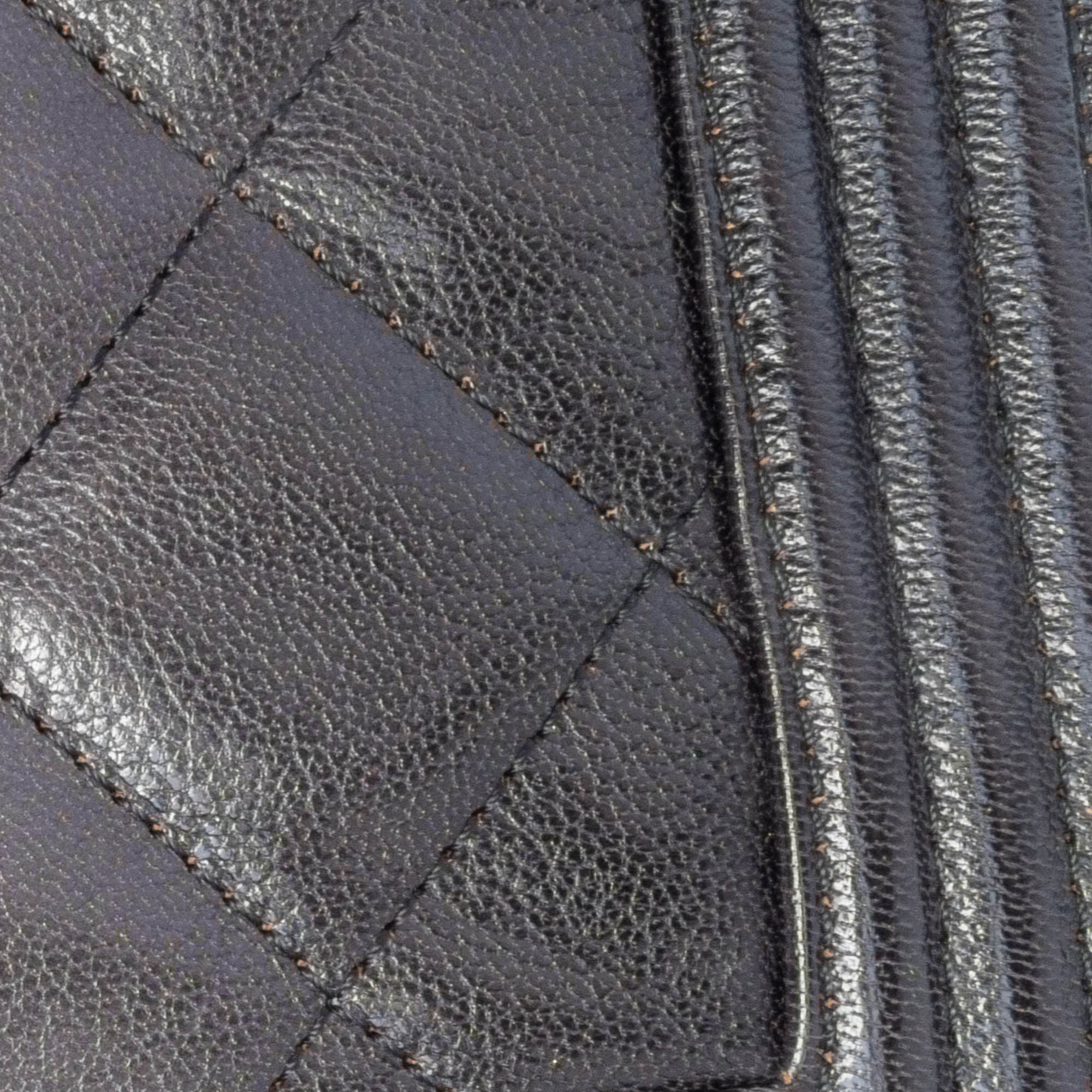 New Medium Quilted Goatskin Ombre Boy Flap