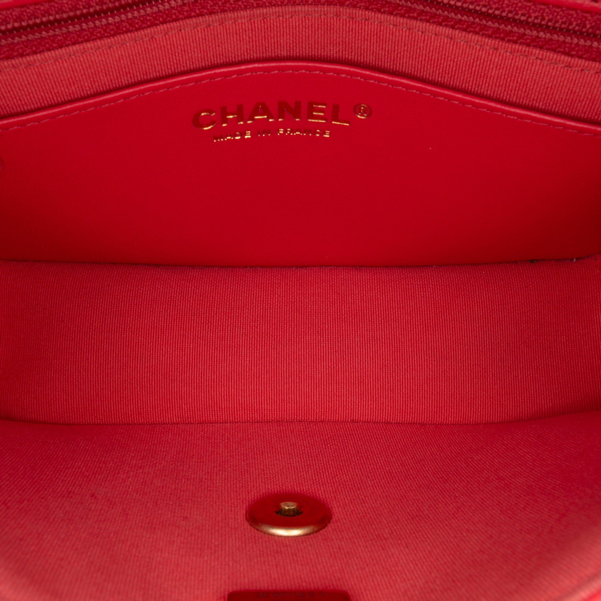 Mini Square Classic Lambskin Casino Royale Charms Single Flap