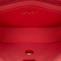 Mini Square Classic Lambskin Casino Royale Charms Single Flap