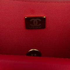 Mini Square Classic Lambskin Casino Royale Charms Single Flap
