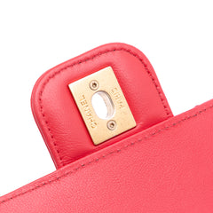 Mini Square Classic Lambskin Casino Royale Charms Single Flap