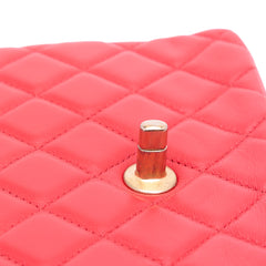 Mini Square Classic Lambskin Casino Royale Charms Single Flap