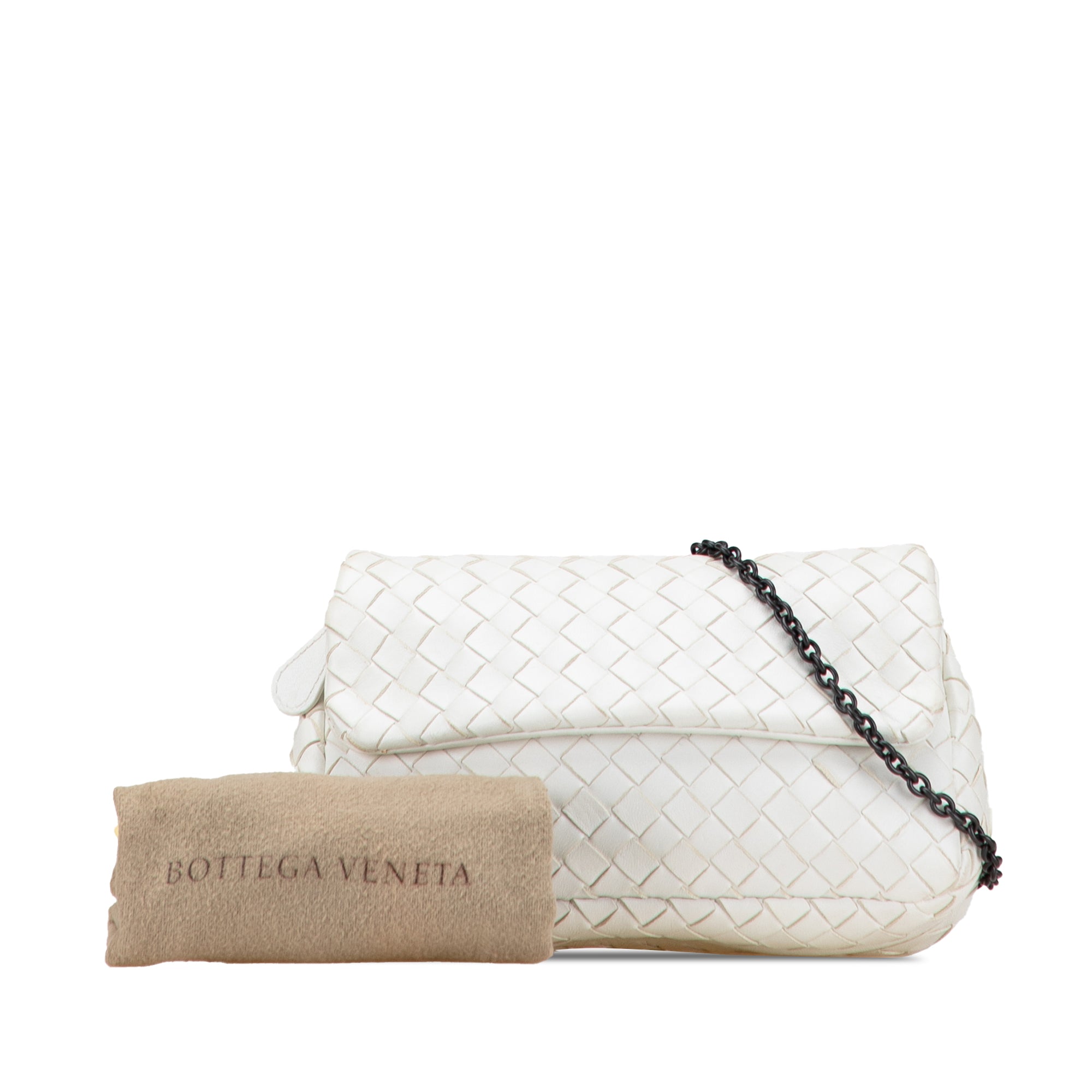 Mini Nappa Intrecciato Expandable Chain Flap Crossbody