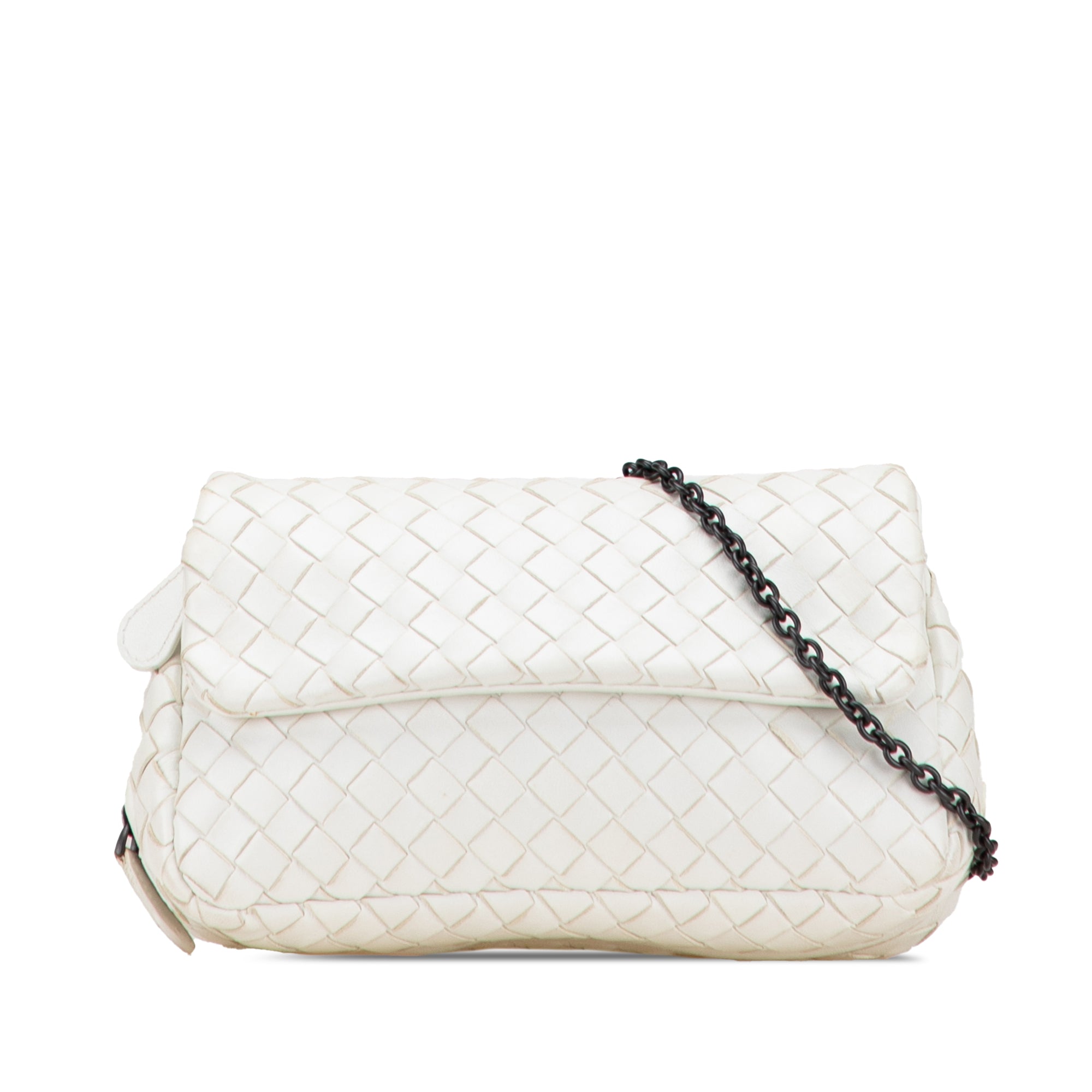 Mini Nappa Intrecciato Expandable Chain Flap Crossbody