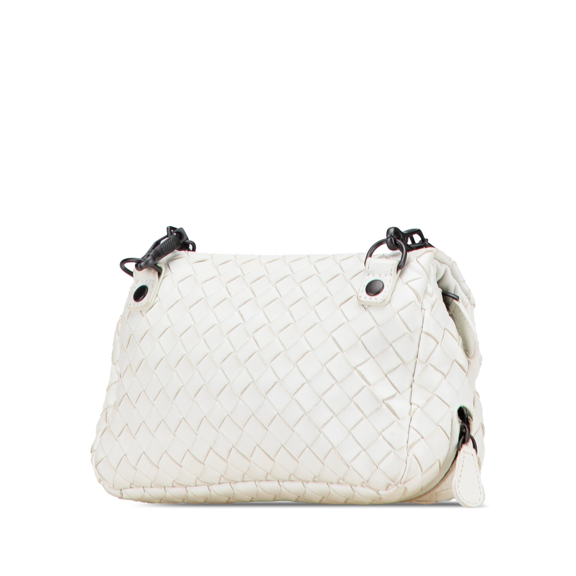 Mini Nappa Intrecciato Expandable Chain Flap Crossbody