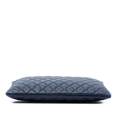Large Quilted Caviar O Case Clutch