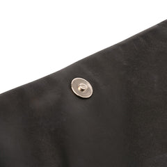 Quilted Metallic Distressed Lambskin CC Crystal Flap
