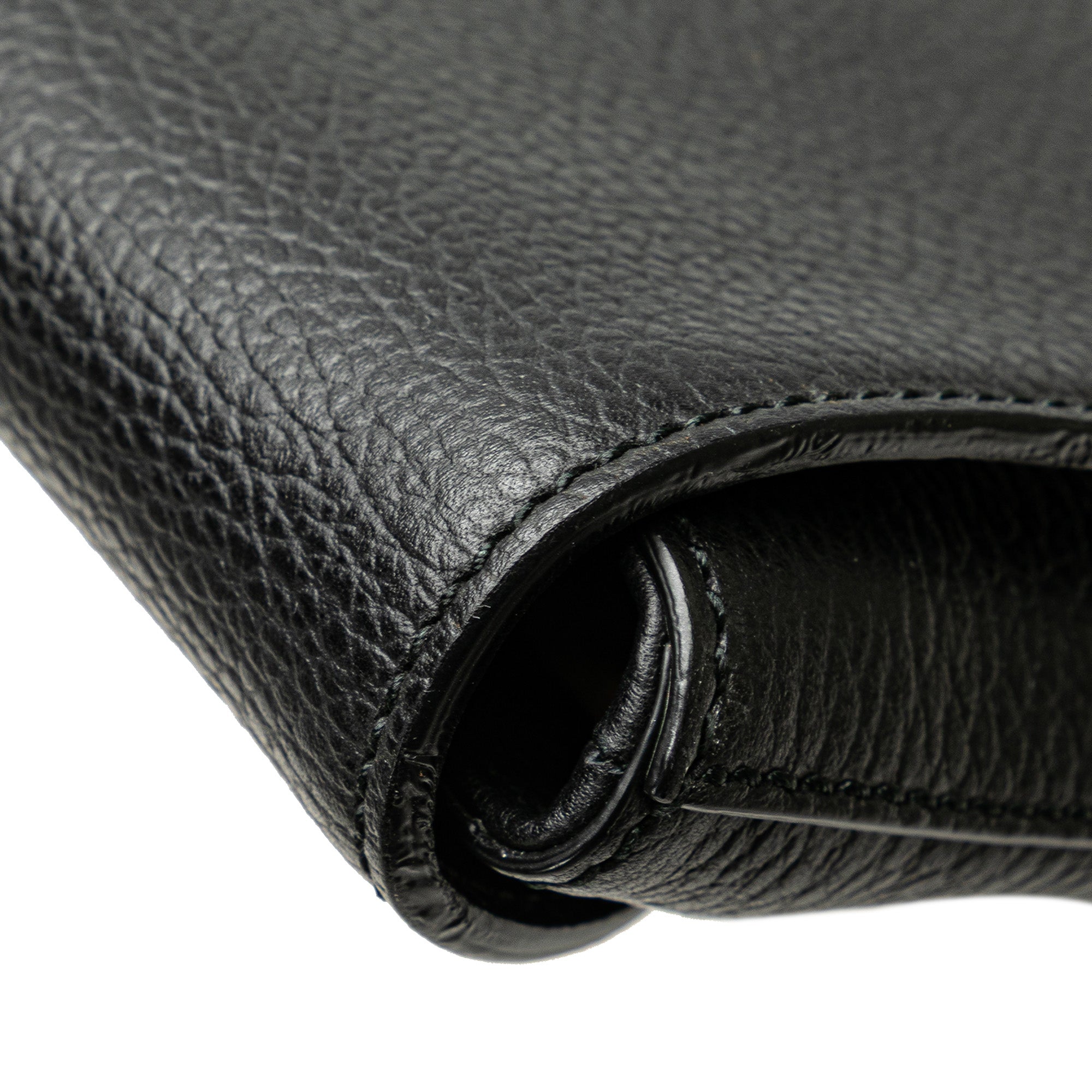 Pebbled Calfskin Portfolio Clutch