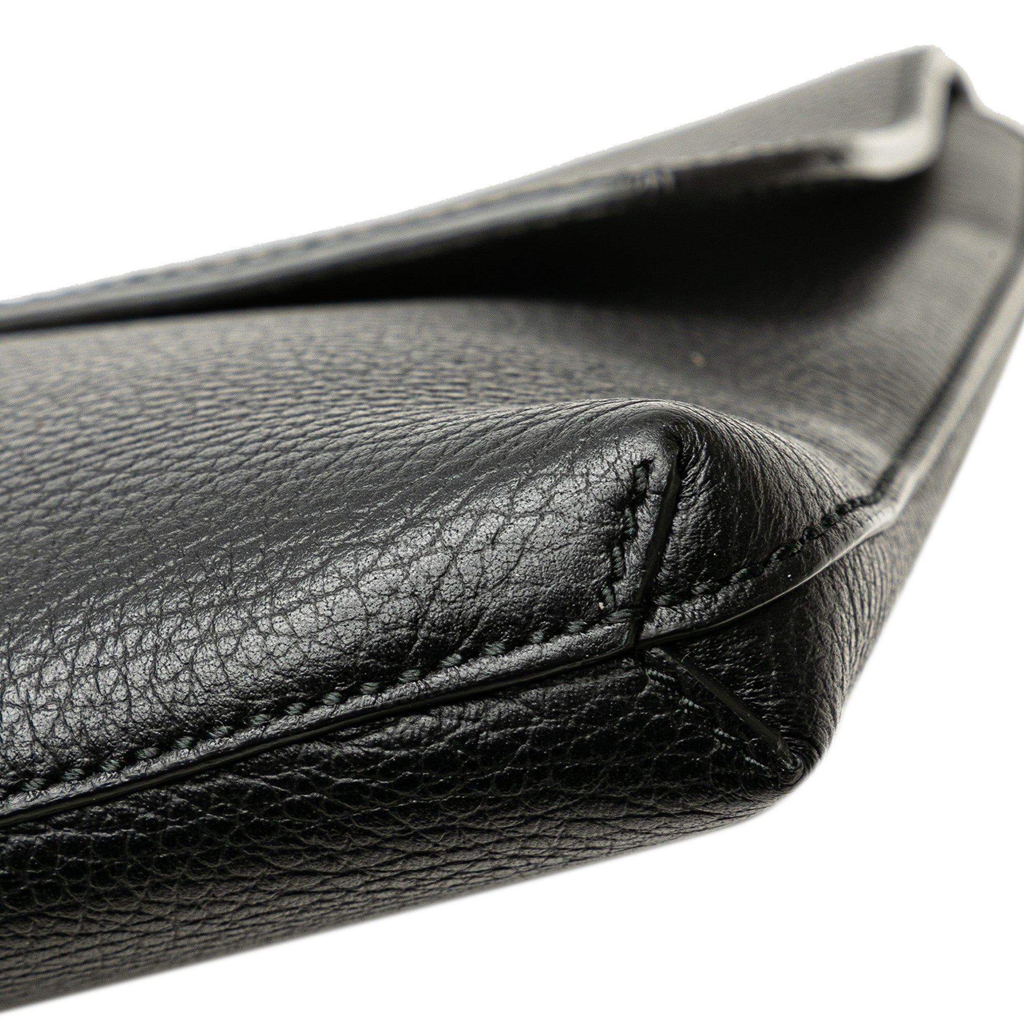 Pebbled Calfskin Portfolio Clutch