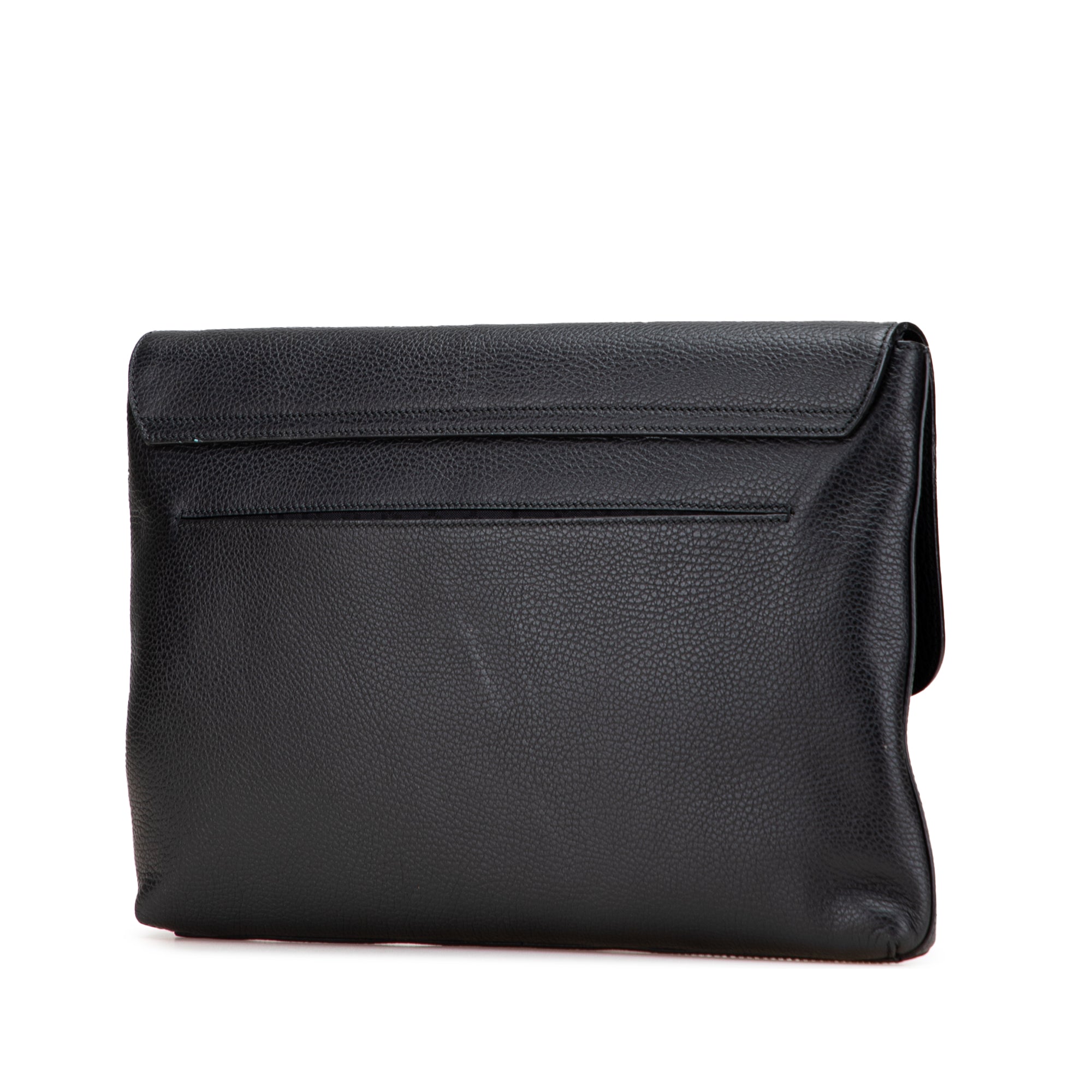 Pebbled Calfskin Portfolio Clutch