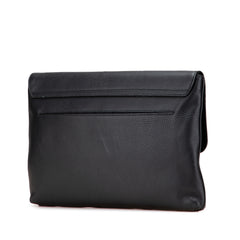 Pebbled Calfskin Portfolio Clutch