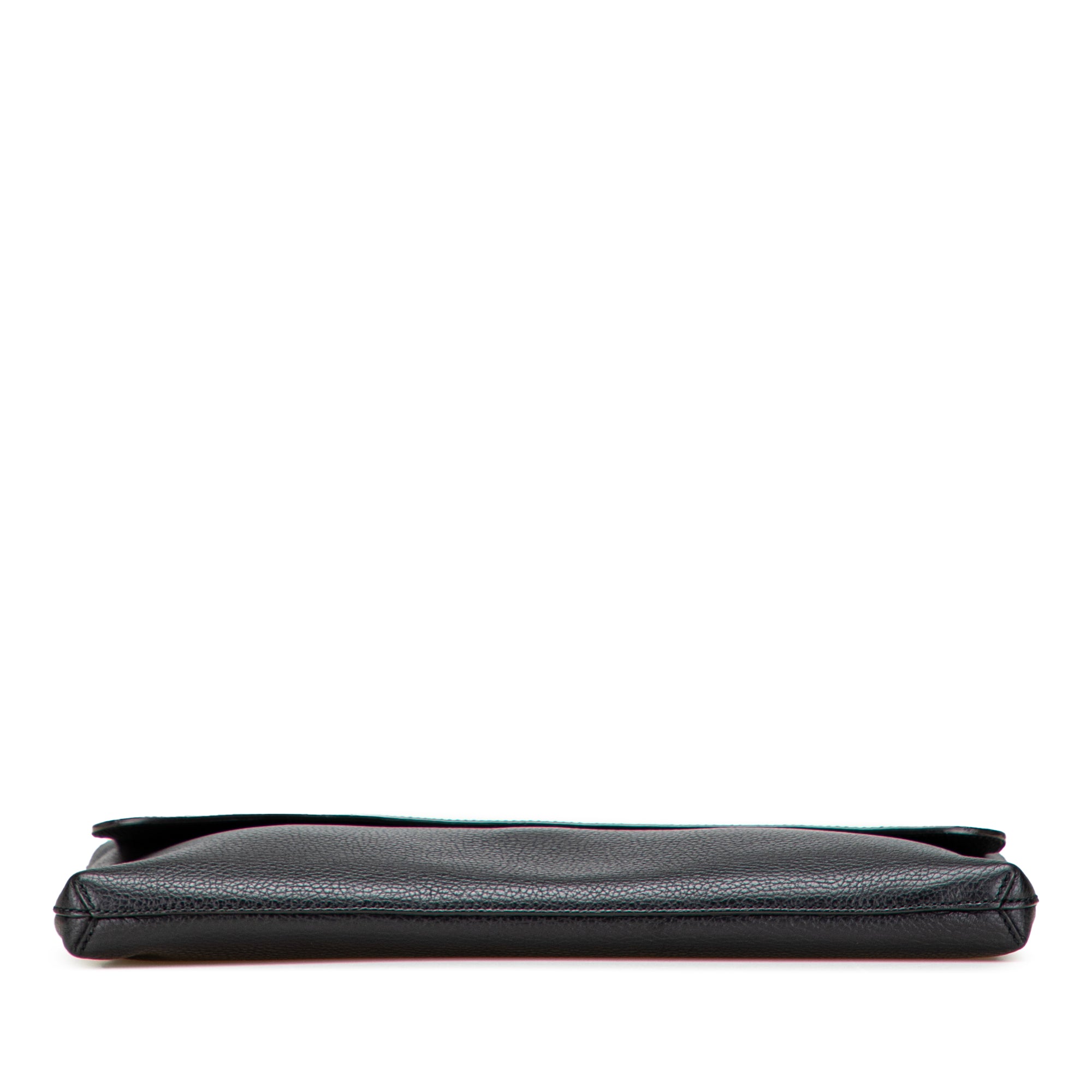 Pebbled Calfskin Portfolio Clutch