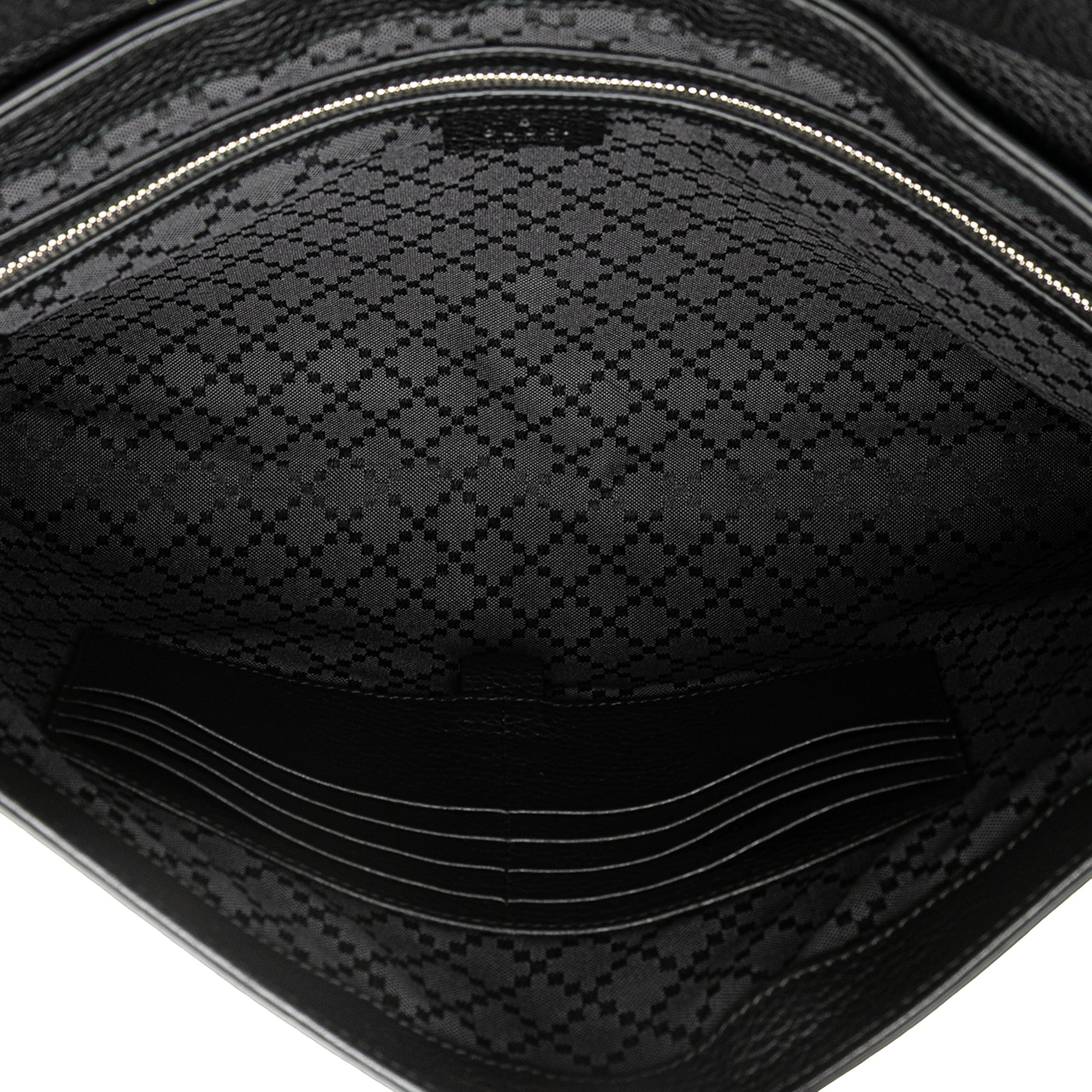 Pebbled Calfskin Portfolio Clutch