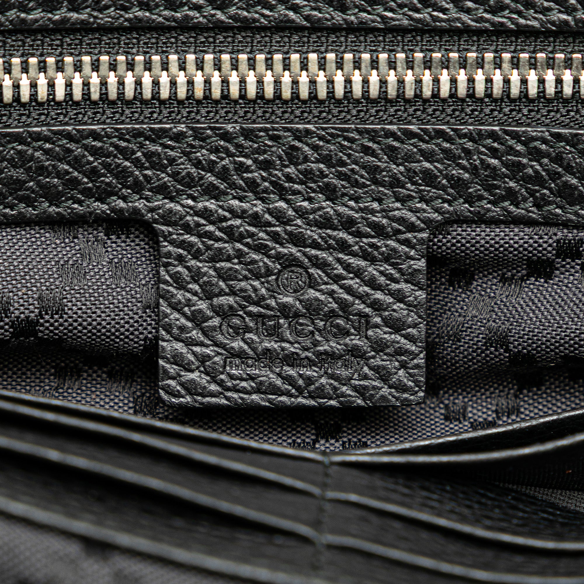 Pebbled Calfskin Portfolio Clutch