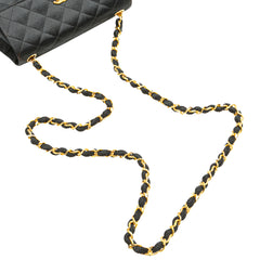 Mini Rectangular CC Quilted Satin Flap