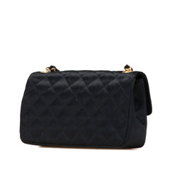 Mini Rectangular CC Quilted Satin Flap