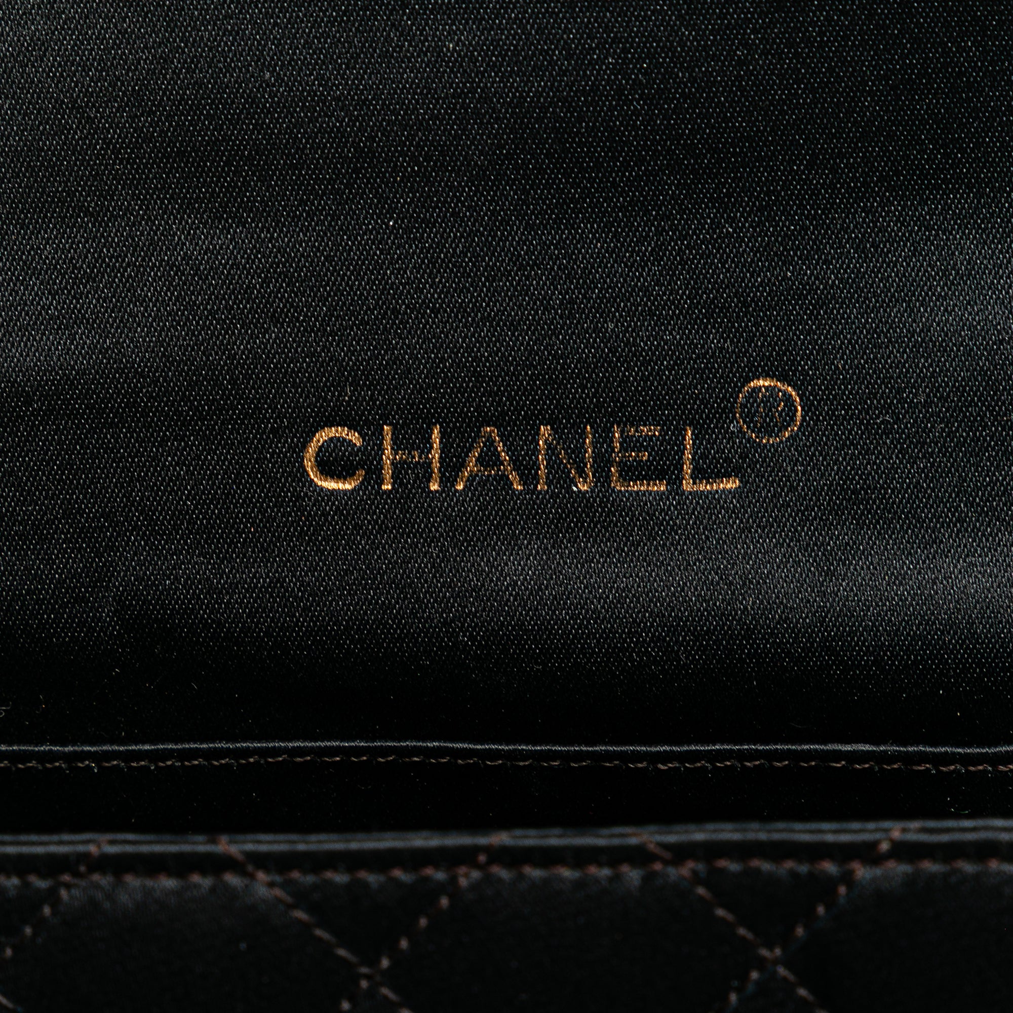 Mini Rectangular CC Quilted Satin Flap