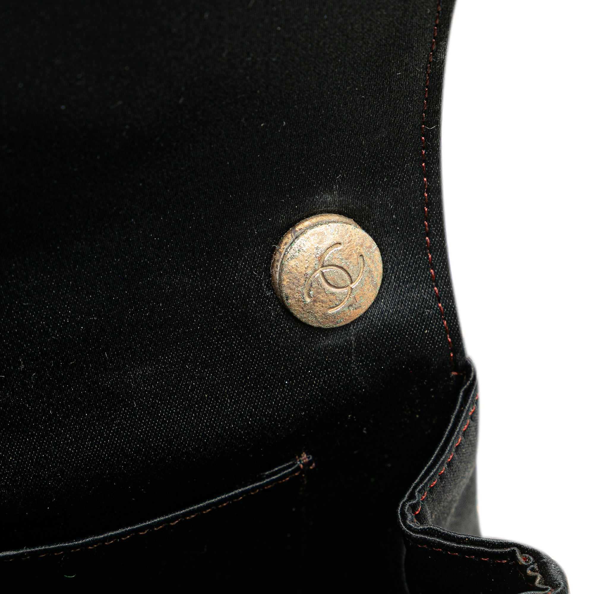 Mini Rectangular CC Quilted Satin Flap