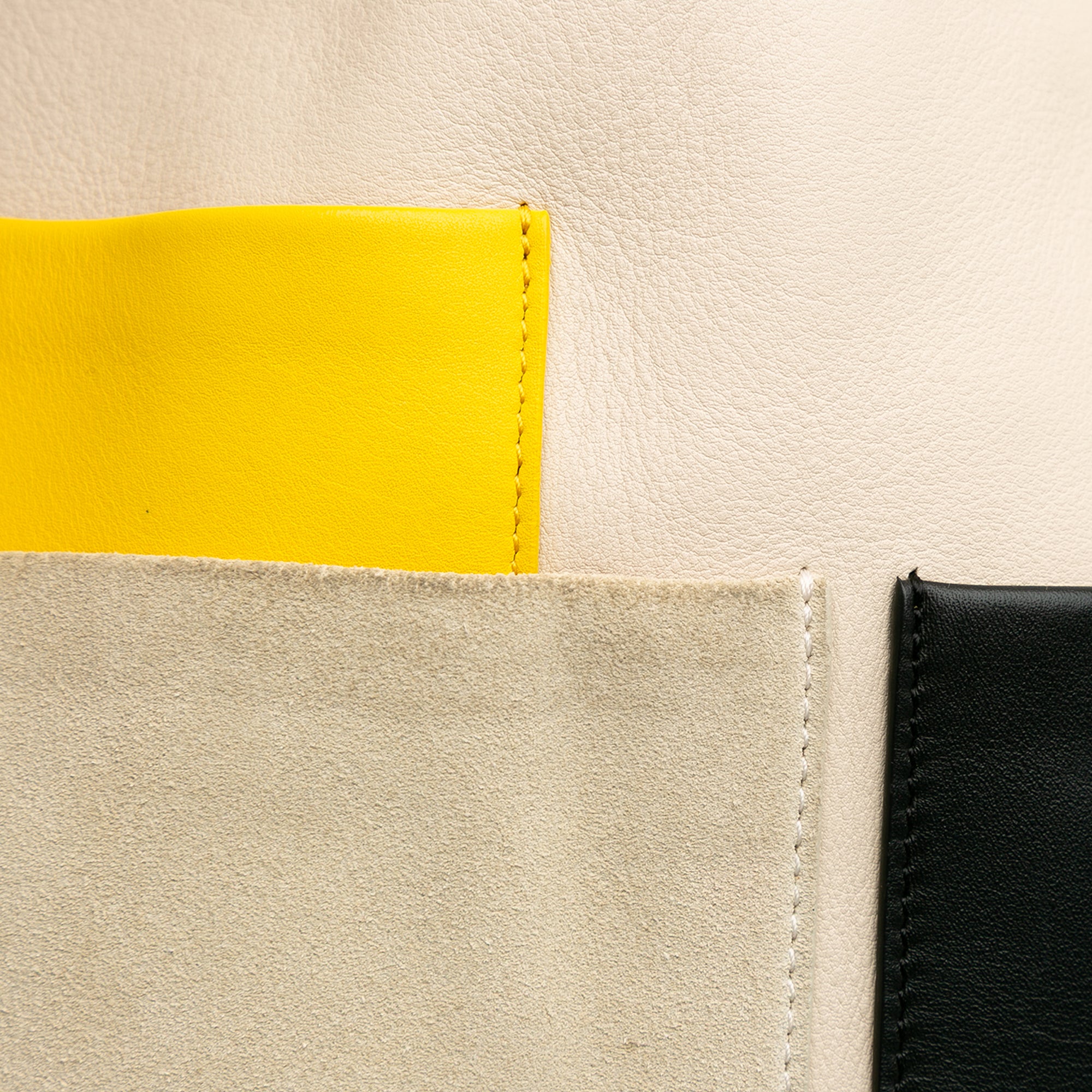 Leather Geometric Tote