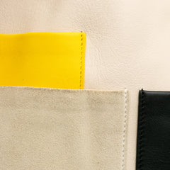 Leather Geometric Tote