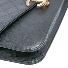 Paris Cuba Medium Caviar Thread Around Flap
