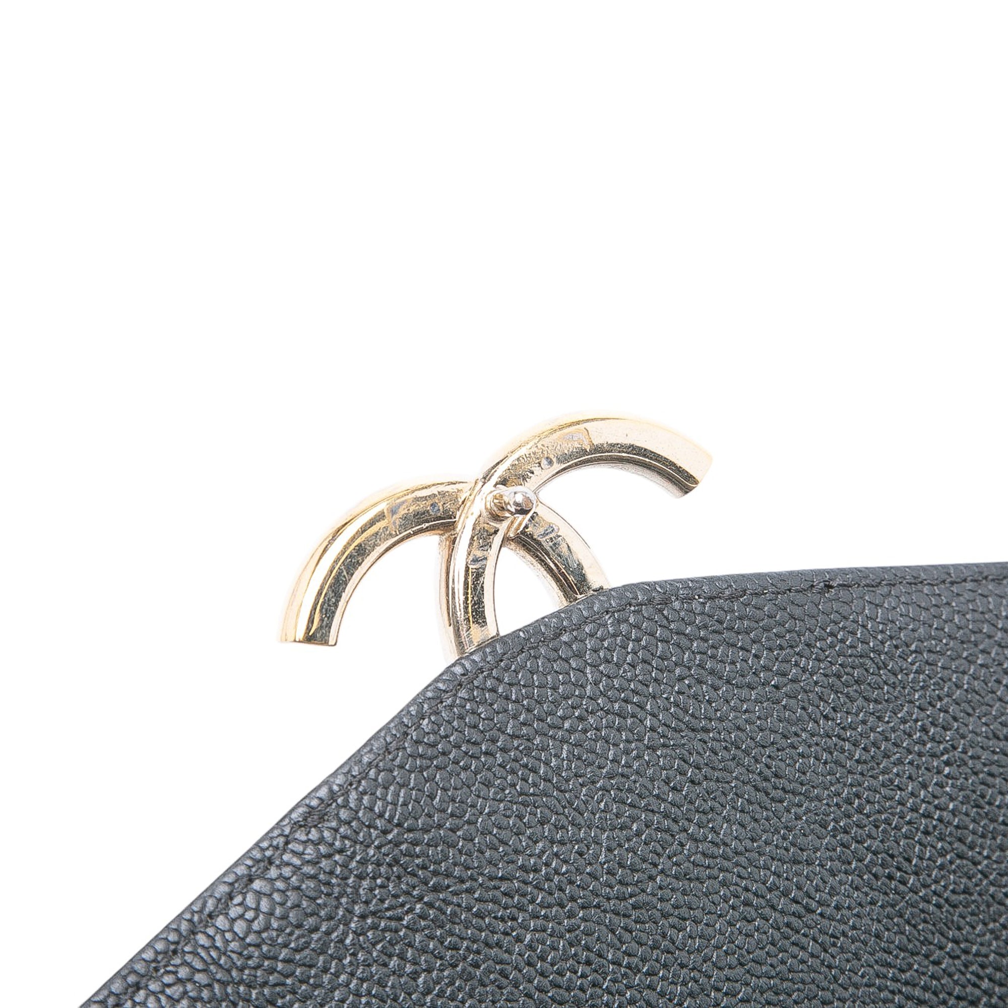 Paris Cuba Medium Caviar Thread Around Flap