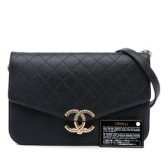 Paris Cuba Medium Caviar Thread Around Flap