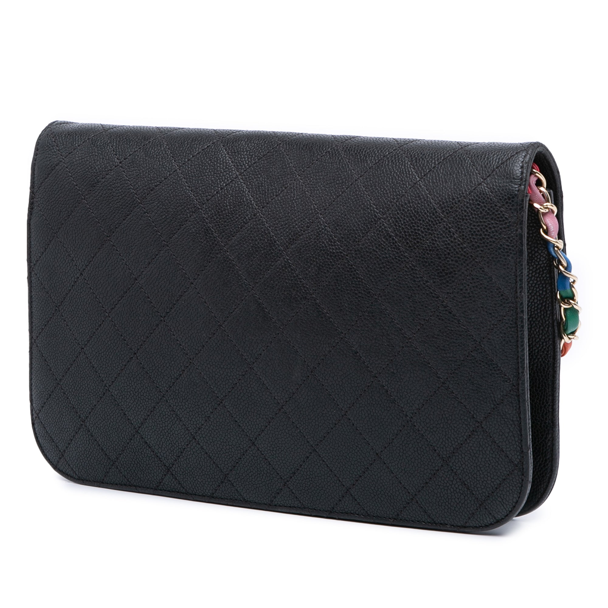 Paris Cuba Medium Caviar Thread Around Flap