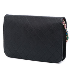 Paris Cuba Medium Caviar Thread Around Flap