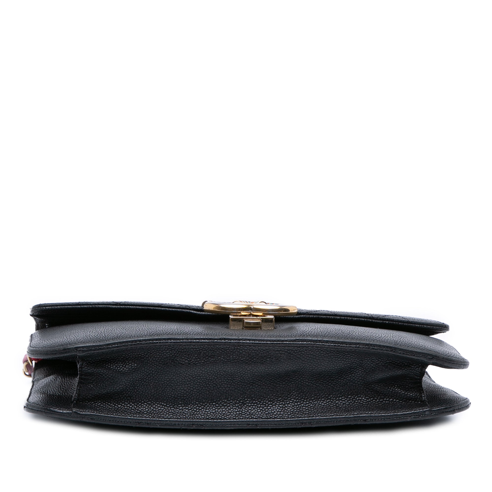 Paris Cuba Medium Caviar Thread Around Flap