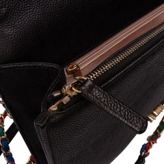 Paris Cuba Medium Caviar Thread Around Flap
