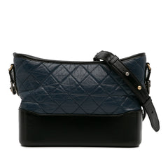 Small Bicolor Aged Calfskin Gabrielle Crossbody