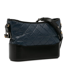 Small Bicolor Aged Calfskin Gabrielle Crossbody