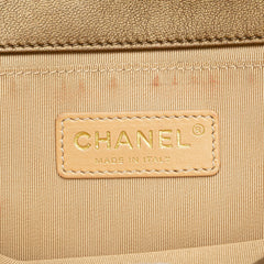 Old Medium Quilted Metallic Lambskin Boy Flap